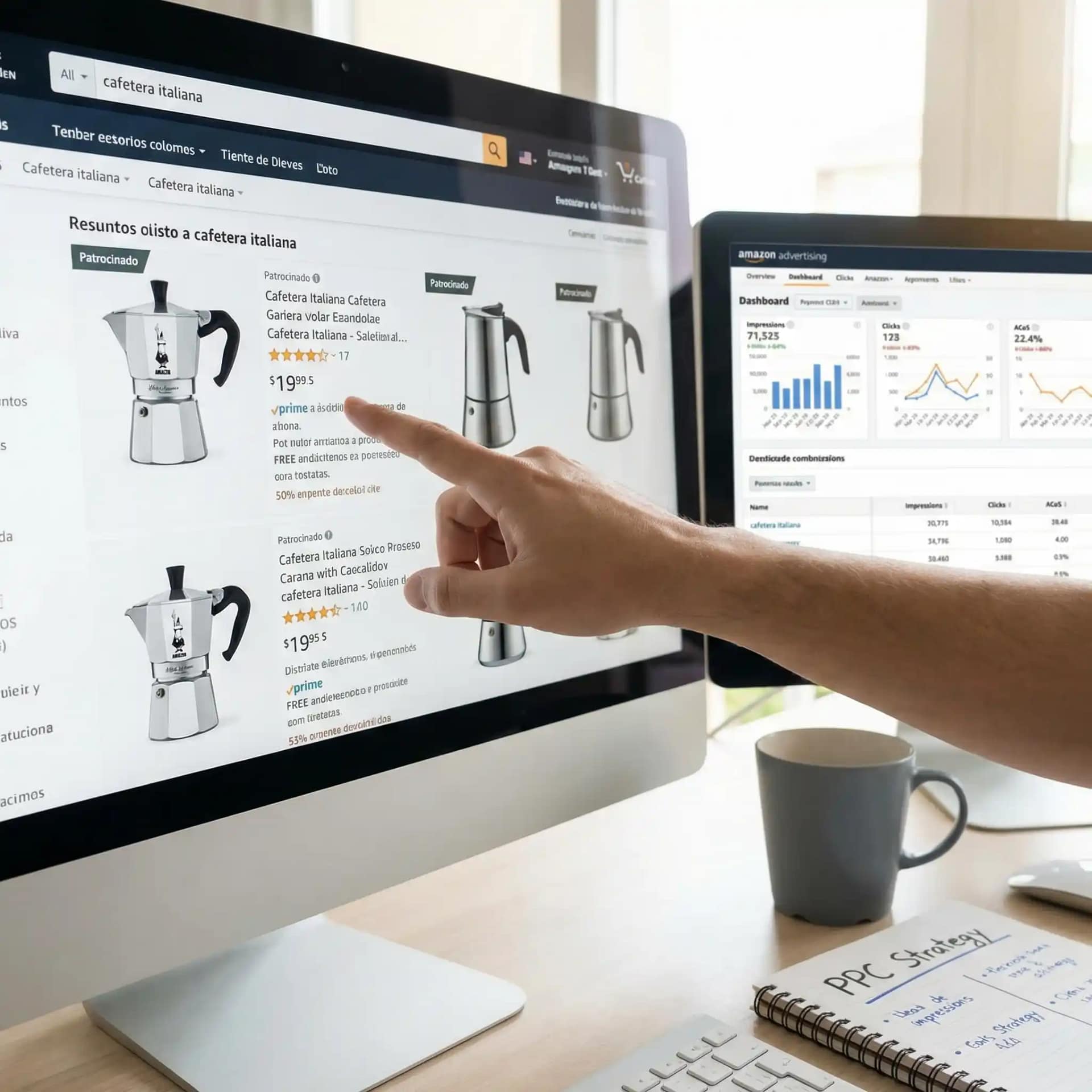 Agencia Amazon FBA 4 Listings optimizados para posicionar y convertir en Amazon.
